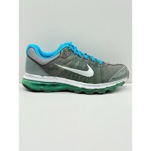Size 10 - Nike Air Max Womens Gray Blue Low‎ Top Lace-Up Running Sneakers Shoes